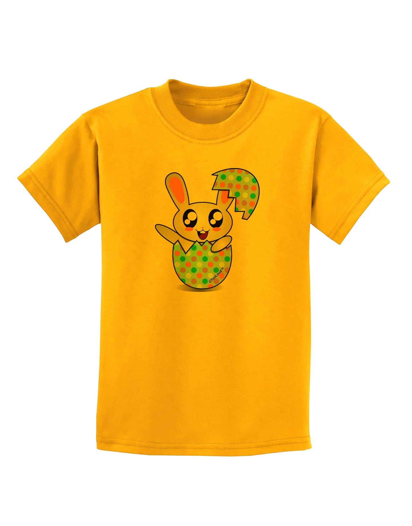 Bunny Hatching From Egg Childrens T-Shirt-Childrens T-Shirt-TooLoud-Gold-X-Small-Davson Sales