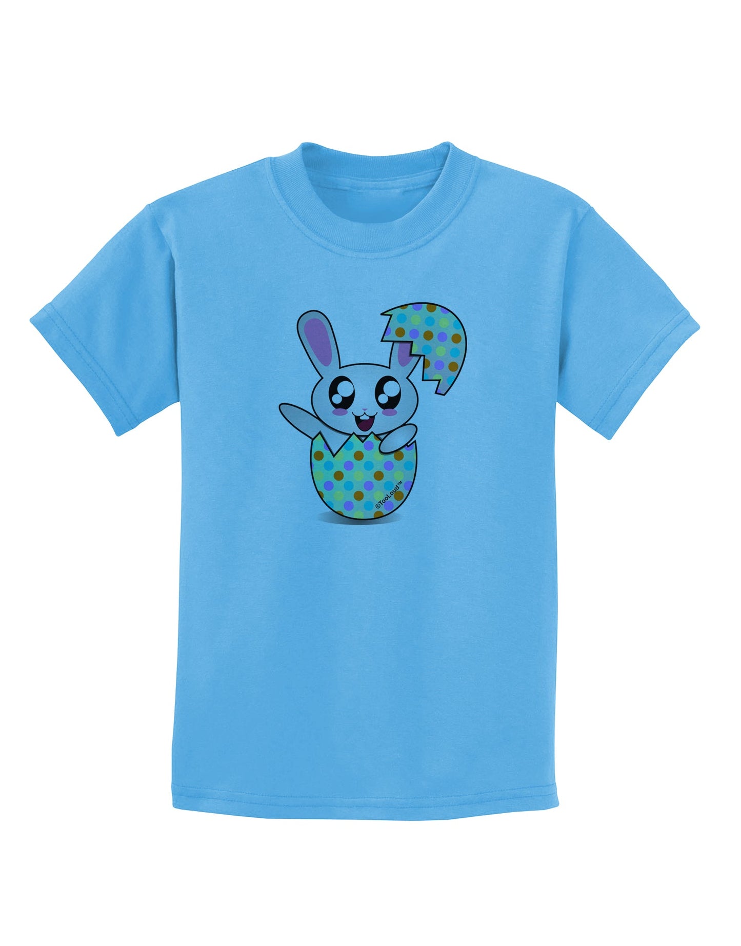 Bunny Hatching From Egg Childrens T-Shirt-Childrens T-Shirt-TooLoud-Aquatic-Blue-X-Small-Davson Sales