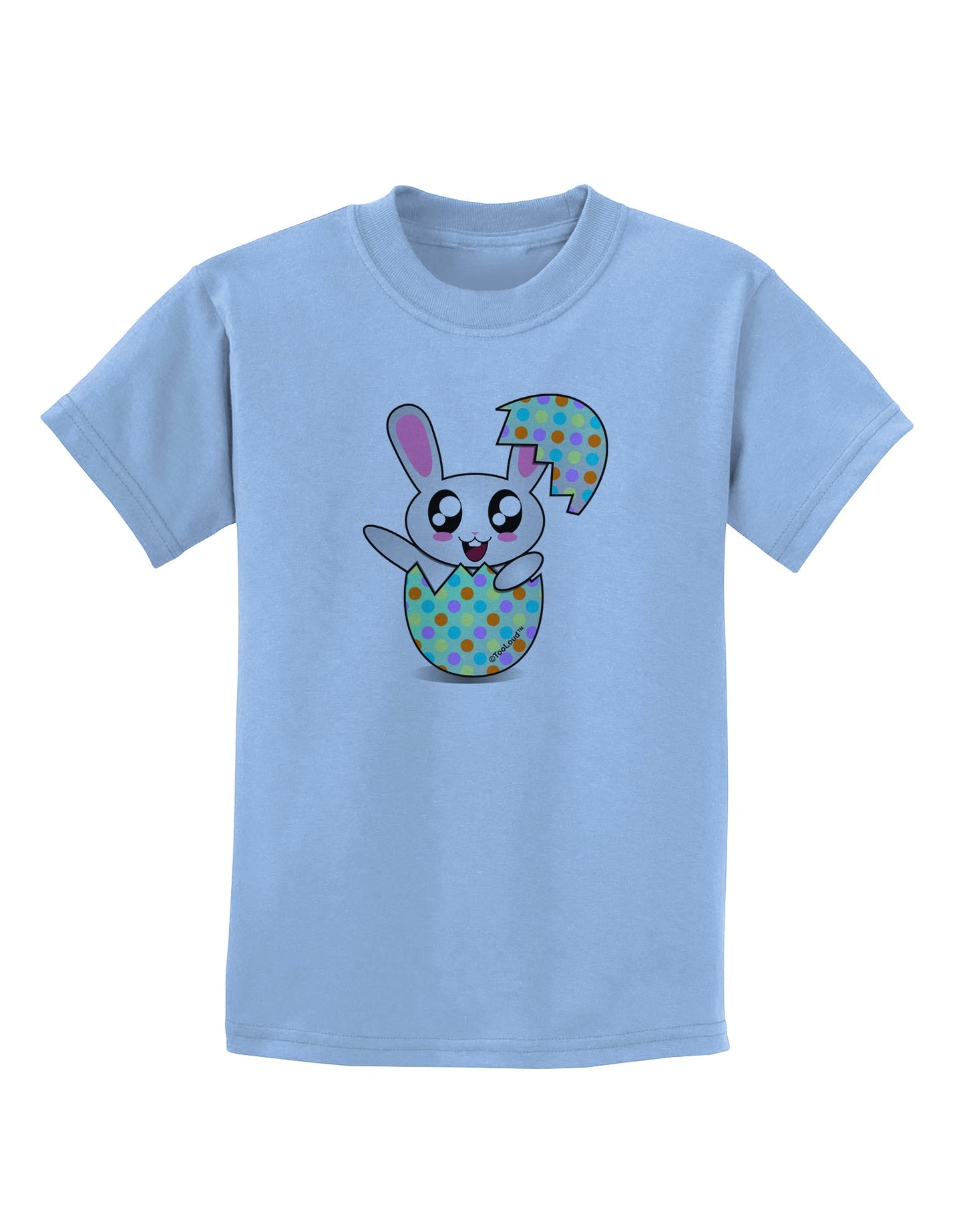 Bunny Hatching From Egg Childrens T-Shirt-Childrens T-Shirt-TooLoud-Light-Blue-X-Small-Davson Sales