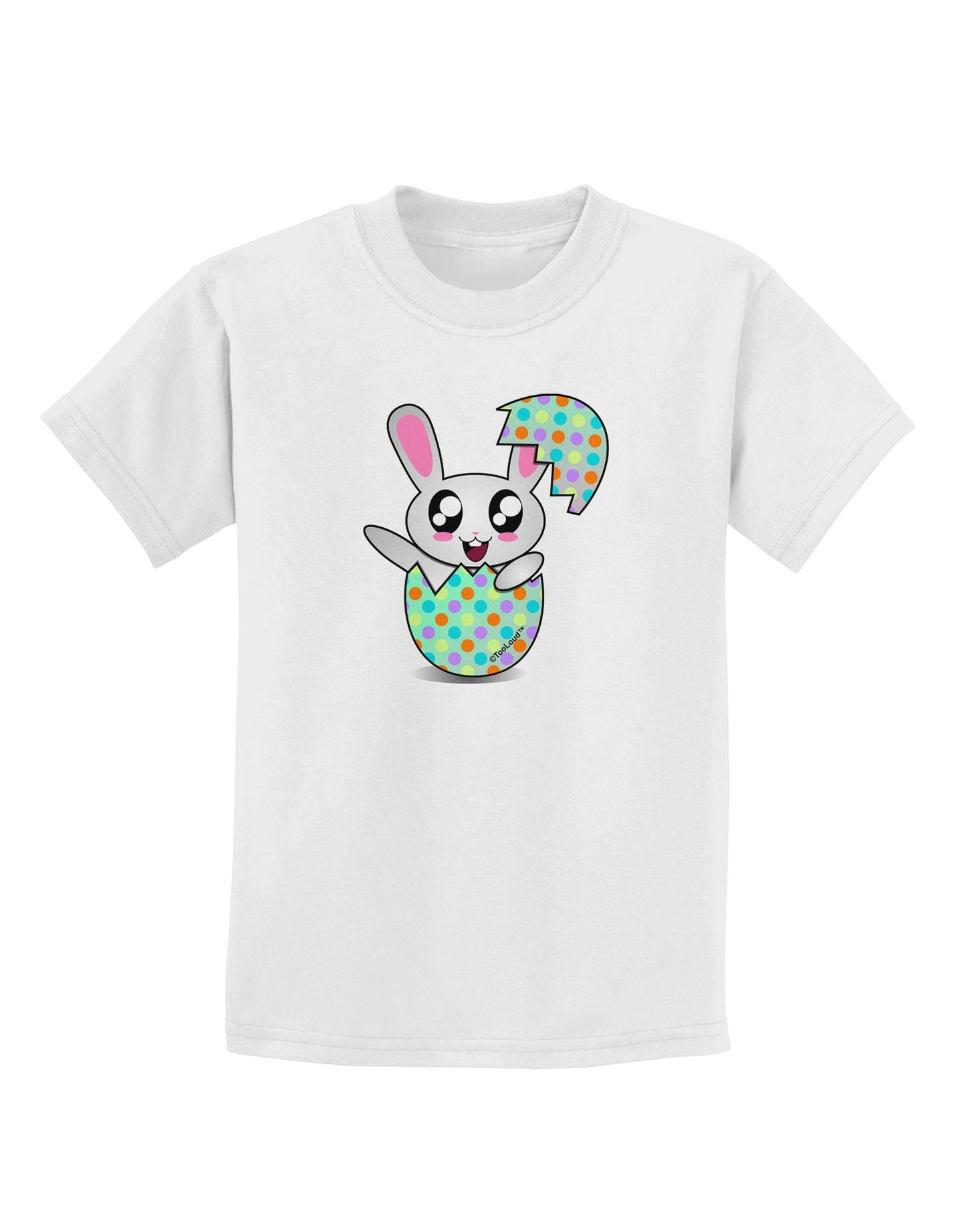 Bunny Hatching From Egg Childrens T-Shirt-Childrens T-Shirt-TooLoud-White-X-Small-Davson Sales