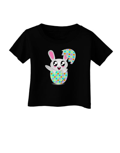 Bunny Hatching From Egg Infant T-Shirt Dark-Infant T-Shirt-TooLoud-Black-06-Months-Davson Sales