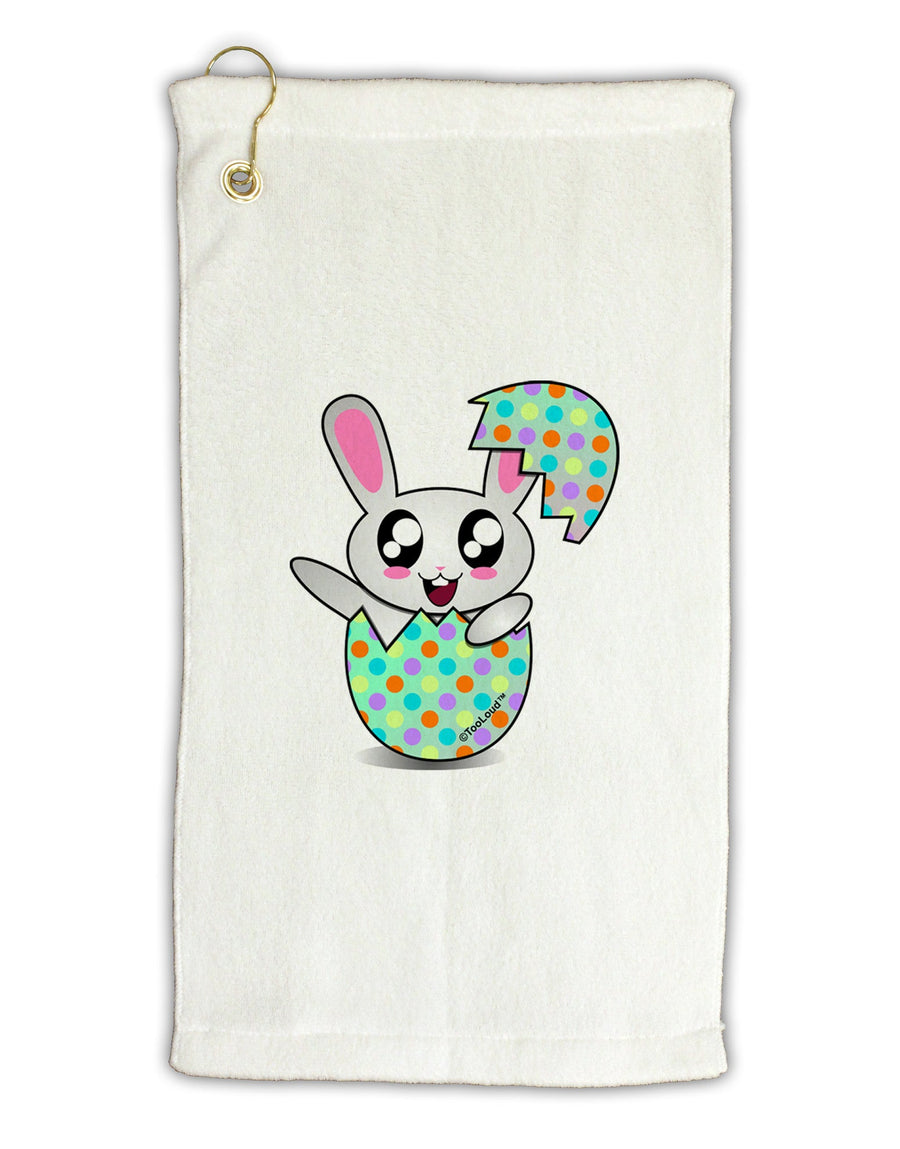 Bunny Hatching From Egg Micro Terry Gromet Golf Towel 16 x 25 inch-Golf Towel-TooLoud-White-Davson Sales