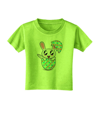 Bunny Hatching From Egg Toddler T-Shirt-Toddler T-Shirt-TooLoud-Lime-Green-2T-Davson Sales