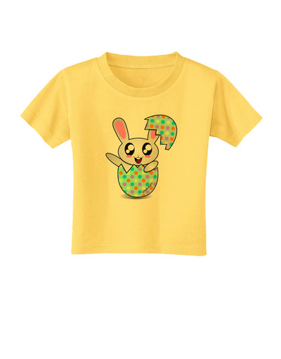 Bunny Hatching From Egg Toddler T-Shirt-Toddler T-Shirt-TooLoud-Yellow-2T-Davson Sales