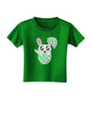 Bunny Hatching From Egg Toddler T-Shirt Dark-Toddler T-Shirt-TooLoud-Clover-Green-2T-Davson Sales