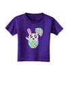 Bunny Hatching From Egg Toddler T-Shirt Dark-Toddler T-Shirt-TooLoud-Purple-2T-Davson Sales