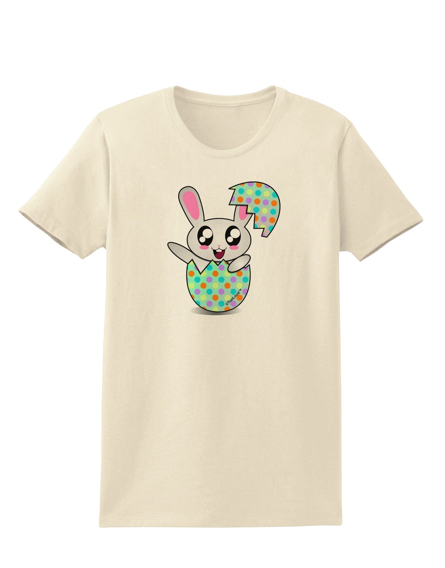 Bunny Hatching From Egg Womens T-Shirt-Womens T-Shirt-TooLoud-Natural-X-Small-Davson Sales