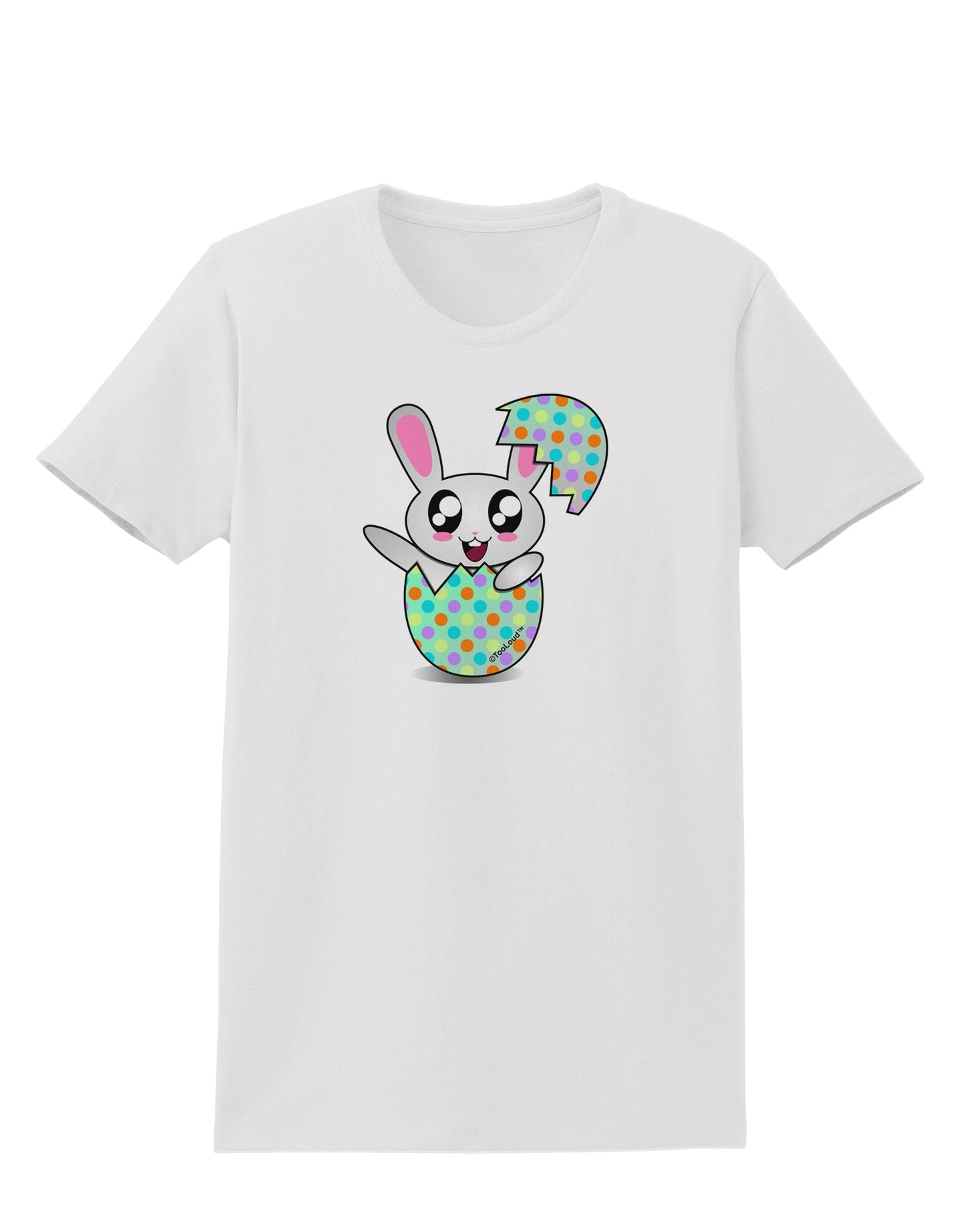 Bunny Hatching From Egg Womens T-Shirt-Womens T-Shirt-TooLoud-White-X-Small-Davson Sales