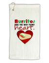 Burritos Are the Way To My Heart Micro Terry Gromet Golf Towel 11&#x22;x19-Golf Towel-TooLoud-White-Davson Sales