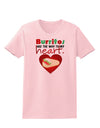 Burritos Are the Way To My Heart Womens T-Shirt-Womens T-Shirt-TooLoud-PalePink-X-Small-Davson Sales