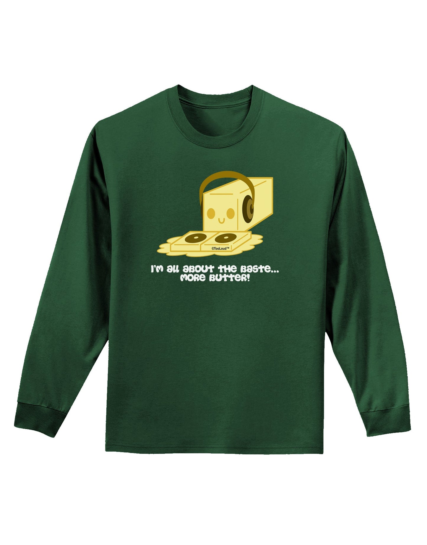 Butter - All About That Baste Adult Long Sleeve Dark T-Shirt by TooLoud-TooLoud-Dark-Green-Small-Davson Sales
