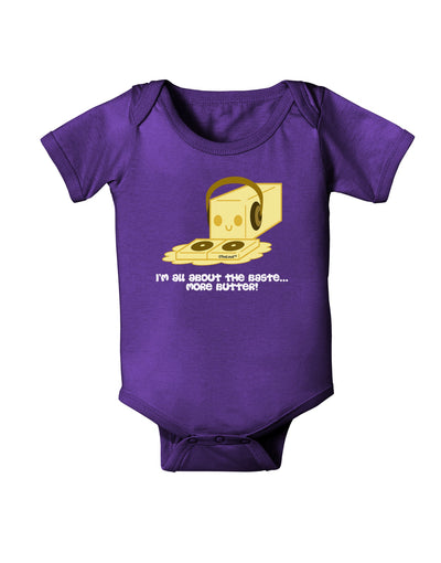 Butter - All About That Baste Baby Romper Bodysuit Dark by TooLoud-Baby Romper-TooLoud-Purple-06-Months-Davson Sales