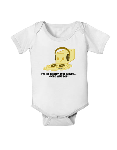 Butter - All About That Baste Baby Romper Bodysuit by TooLoud-Baby Romper-TooLoud-White-06-Months-Davson Sales