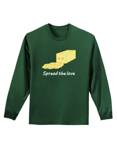 Butter - Spread the Love Adult Long Sleeve Dark T-Shirt-TooLoud-Dark-Green-Small-Davson Sales