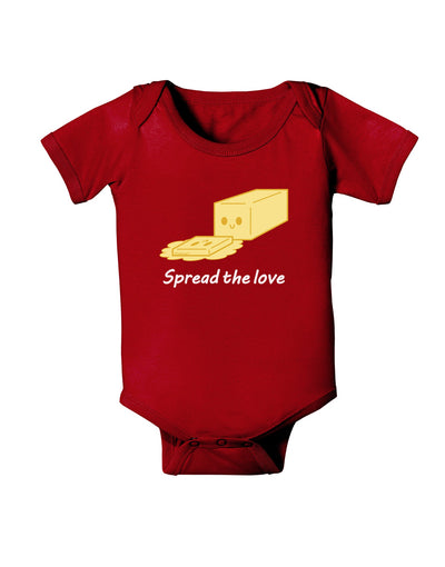 Butter - Spread the Love Baby Romper Bodysuit Dark-Baby Romper-TooLoud-Red-06-Months-Davson Sales