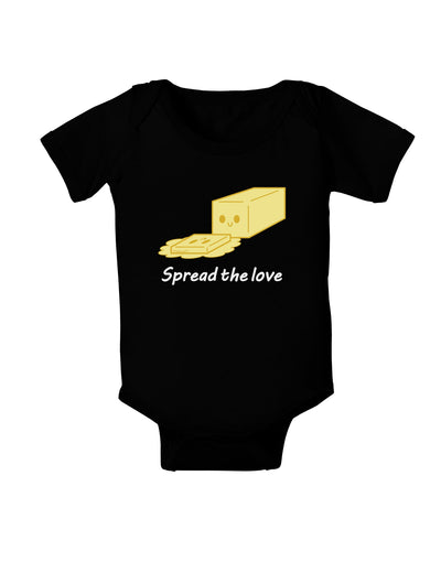 Butter - Spread the Love Baby Romper Bodysuit Dark-Baby Romper-TooLoud-Black-06-Months-Davson Sales