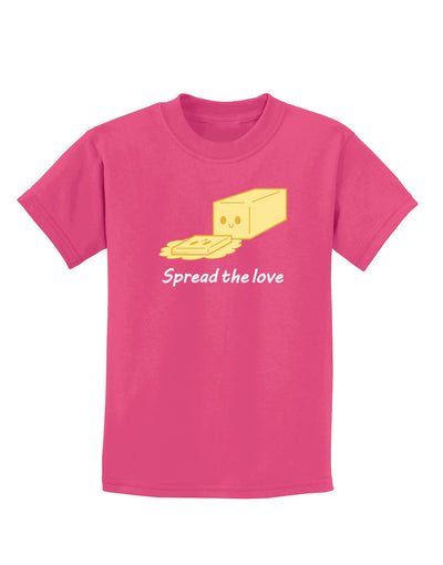 Butter - Spread the Love Childrens Dark T-Shirt-Childrens T-Shirt-TooLoud-Sangria-X-Small-Davson Sales