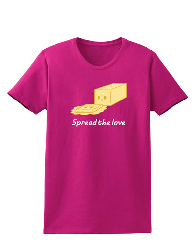 Butter - Spread the Love Womens Dark T-Shirt-Womens T-Shirt-TooLoud-Hot-Pink-Small-Davson Sales