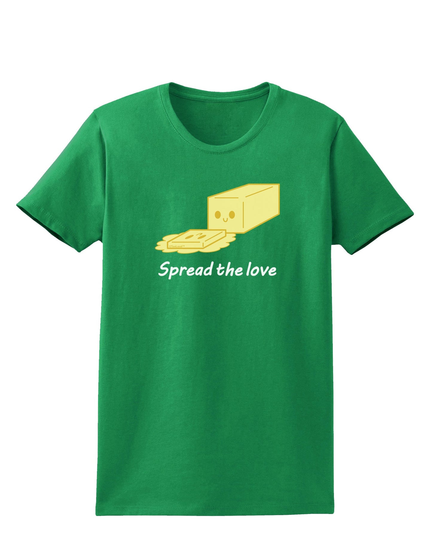 Butter - Spread the Love Womens Dark T-Shirt-Womens T-Shirt-TooLoud-Kelly-Green-X-Small-Davson Sales