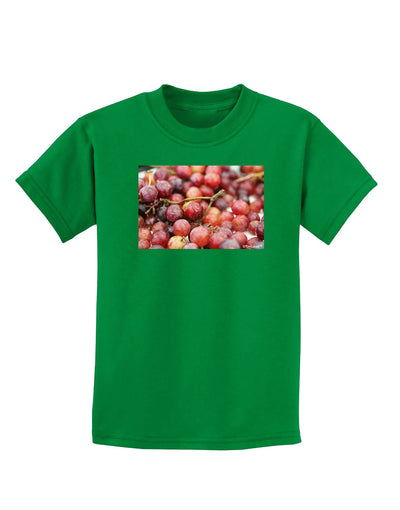 Buy Local - Grapes Childrens Dark T-Shirt-Childrens T-Shirt-TooLoud-Kelly-Green-X-Large-Davson Sales