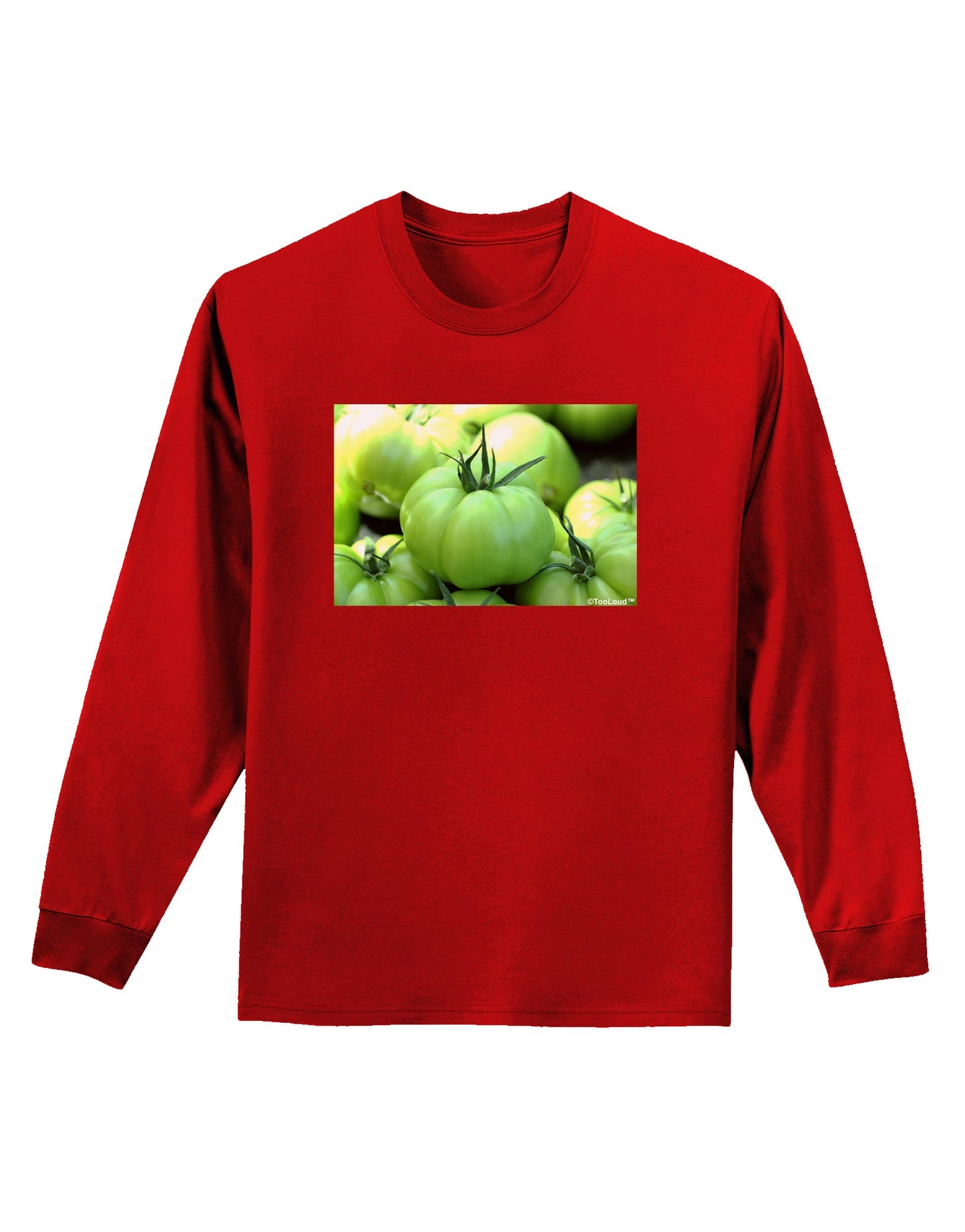 Buy Local - Green Tomatoes Adult Long Sleeve Dark T-Shirt-TooLoud-Red-Small-Davson Sales