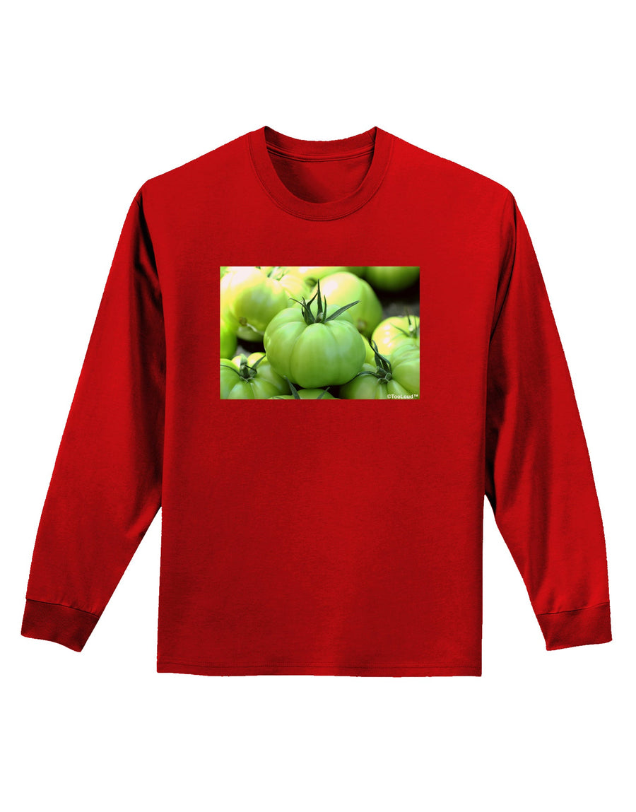 Buy Local - Green Tomatoes Adult Long Sleeve Dark T-Shirt-TooLoud-Black-Small-Davson Sales