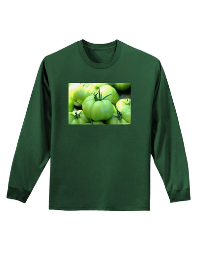 Buy Local - Green Tomatoes Adult Long Sleeve Dark T-Shirt-TooLoud-Dark-Green-Small-Davson Sales