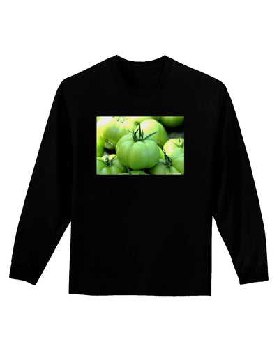 Buy Local - Green Tomatoes Adult Long Sleeve Dark T-Shirt-TooLoud-Black-Small-Davson Sales