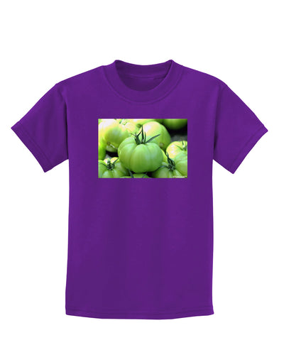 Buy Local - Green Tomatoes Childrens Dark T-Shirt-Childrens T-Shirt-TooLoud-Purple-X-Small-Davson Sales