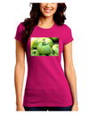 Buy Local - Green Tomatoes Juniors Crew Dark T-Shirt-T-Shirts Juniors Tops-TooLoud-Hot-Pink-Juniors Fitted Small-Davson Sales