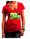 Buy Local - Green Tomatoes Juniors V-Neck Dark T-Shirt-Womens V-Neck T-Shirts-TooLoud-Red-Juniors Fitted Small-Davson Sales