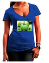 Buy Local - Green Tomatoes Juniors V-Neck Dark T-Shirt-Womens V-Neck T-Shirts-TooLoud-Royal-Blue-Juniors Fitted Small-Davson Sales