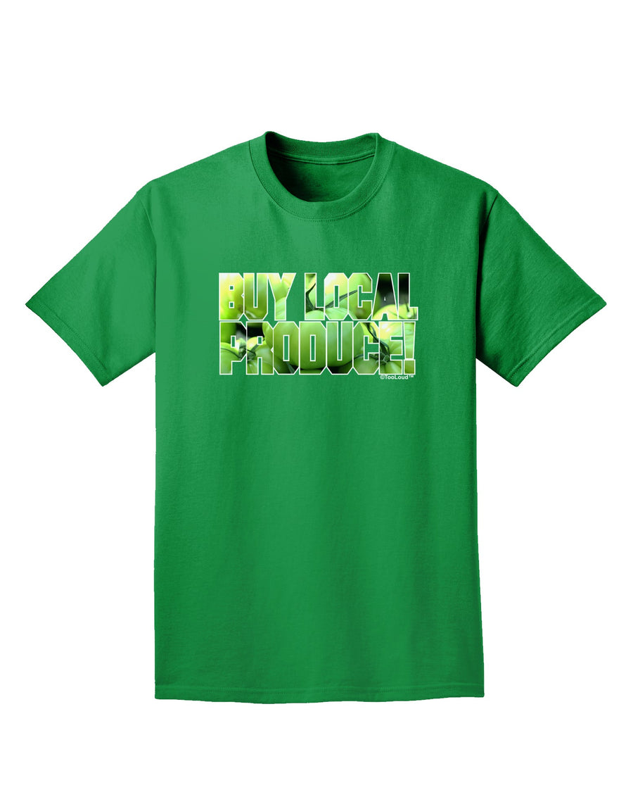 Buy Local - Green Tomatoes Text Adult Dark T-Shirt-Mens T-Shirt-TooLoud-Purple-Small-Davson Sales