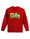 Buy Local - Green Tomatoes Text Adult Long Sleeve Dark T-Shirt-TooLoud-Red-Small-Davson Sales