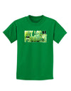 Buy Local - Green Tomatoes Text Childrens Dark T-Shirt-Childrens T-Shirt-TooLoud-Kelly-Green-X-Small-Davson Sales