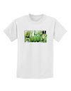 Buy Local - Green Tomatoes Text Childrens T-Shirt-Childrens T-Shirt-TooLoud-White-X-Small-Davson Sales