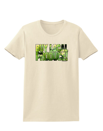 Buy Local - Green Tomatoes Text Womens T-Shirt-Womens T-Shirt-TooLoud-Natural-X-Small-Davson Sales