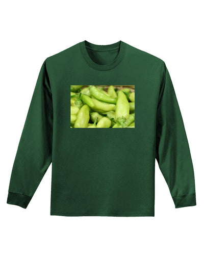 Buy Local - Jalapenos Adult Long Sleeve Dark T-Shirt-TooLoud-Dark-Green-Small-Davson Sales