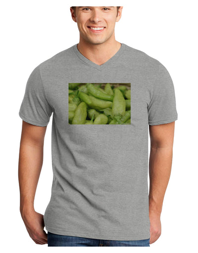 Buy Local - Jalapenos Adult V-Neck T-shirt-Mens V-Neck T-Shirt-TooLoud-HeatherGray-Small-Davson Sales