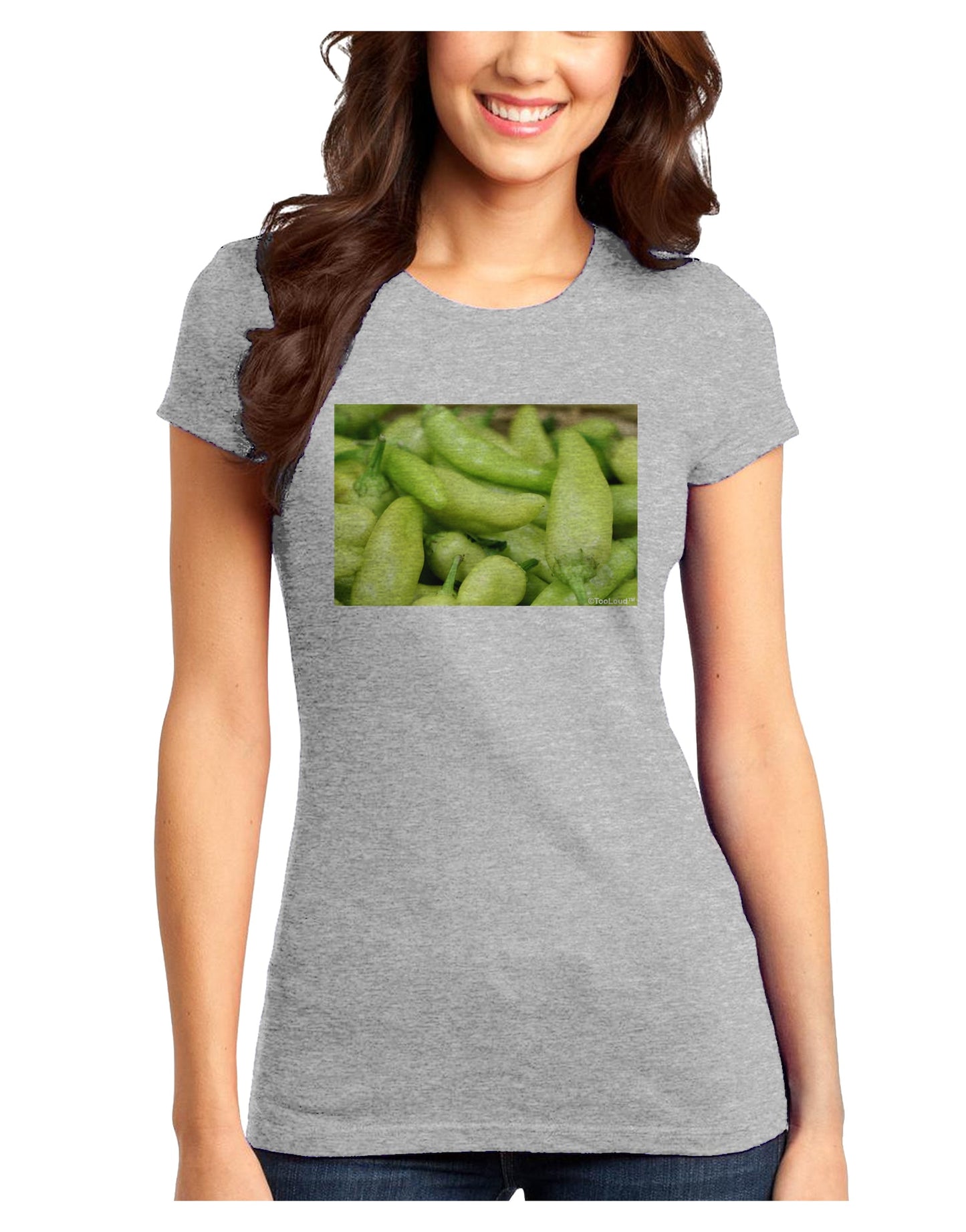 Buy Local - Jalapenos Juniors T-Shirt-Womens Juniors T-Shirt-TooLoud-Ash-Gray-Juniors Fitted X-Small-Davson Sales