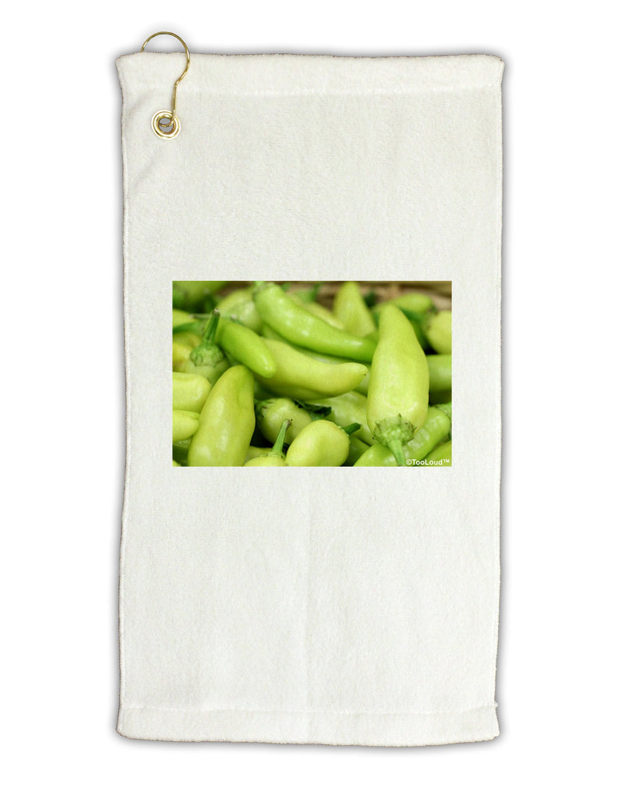 Buy Local - Jalapenos Micro Terry Gromet Golf Towel 11&#x22;x19-Golf Towel-TooLoud-White-Davson Sales