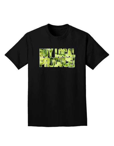 Buy Local - Jalapenos Text Adult Dark T-Shirt-Mens T-Shirt-TooLoud-Black-Small-Davson Sales