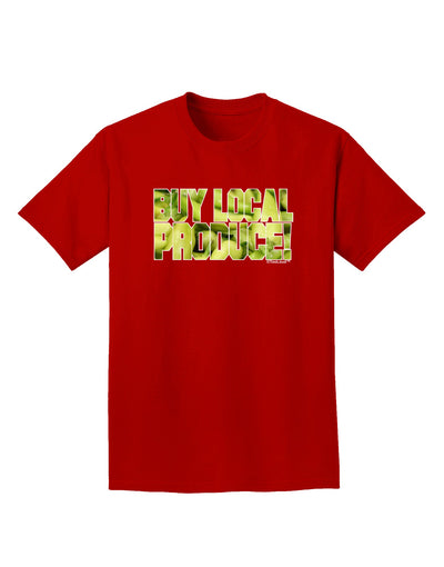 Buy Local - Jalapenos Text Adult Dark T-Shirt-Mens T-Shirt-TooLoud-Red-Small-Davson Sales