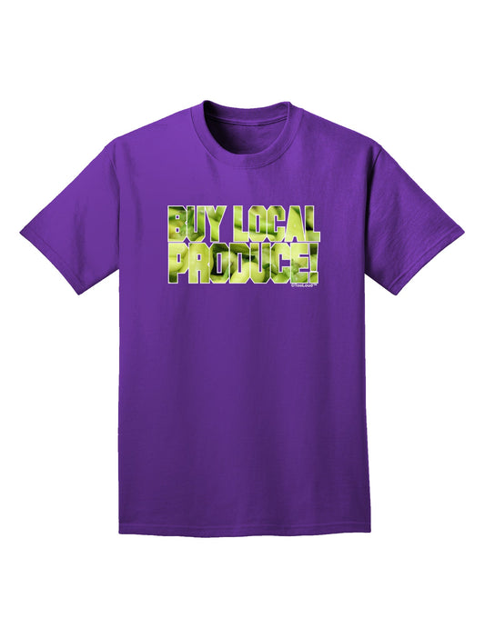 Buy Local - Jalapenos Text Adult Dark T-Shirt-Mens T-Shirt-TooLoud-Purple-Small-Davson Sales
