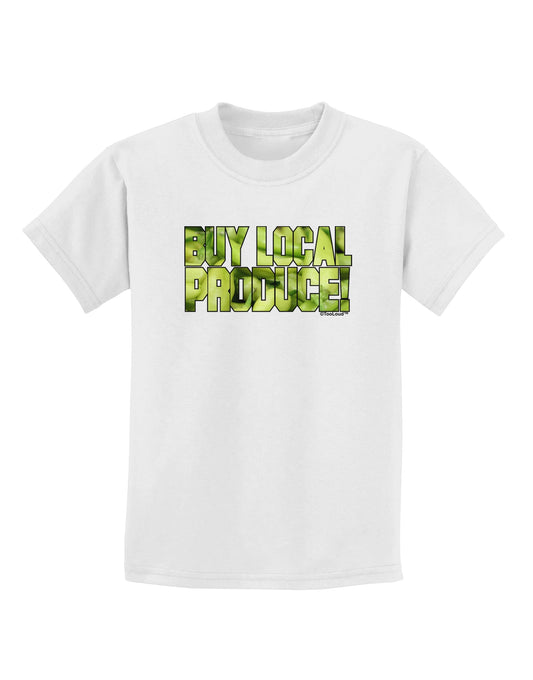 Buy Local - Jalapenos Text Childrens T-Shirt-Childrens T-Shirt-TooLoud-White-X-Small-Davson Sales