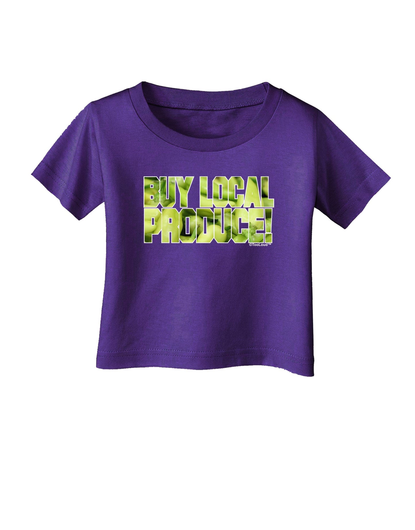 Buy Local - Jalapenos Text Infant T-Shirt Dark-Infant T-Shirt-TooLoud-Purple-06-Months-Davson Sales