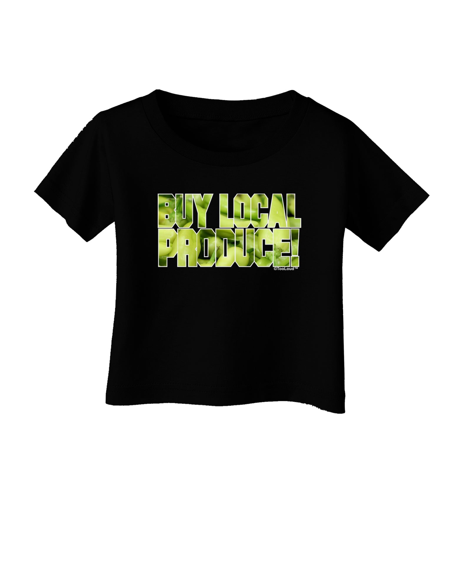 Buy Local - Jalapenos Text Infant T-Shirt Dark-Infant T-Shirt-TooLoud-Black-06-Months-Davson Sales