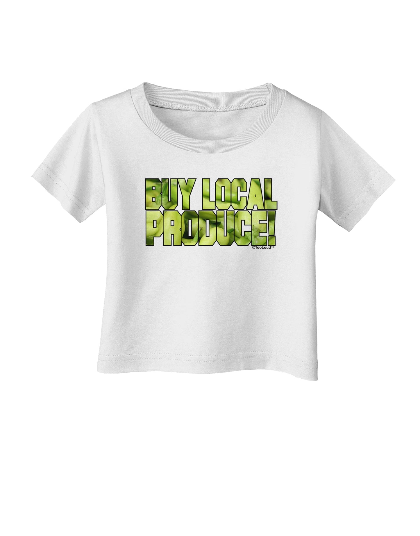 Buy Local - Jalapenos Text Infant T-Shirt-Infant T-Shirt-TooLoud-White-06-Months-Davson Sales
