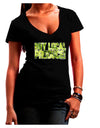 Buy Local - Jalapenos Text Juniors V-Neck Dark T-Shirt-Womens V-Neck T-Shirts-TooLoud-Black-Juniors Fitted Small-Davson Sales