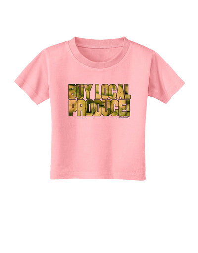 Buy Local - Jalapenos Text Toddler T-Shirt-Toddler T-Shirt-TooLoud-Candy-Pink-2T-Davson Sales